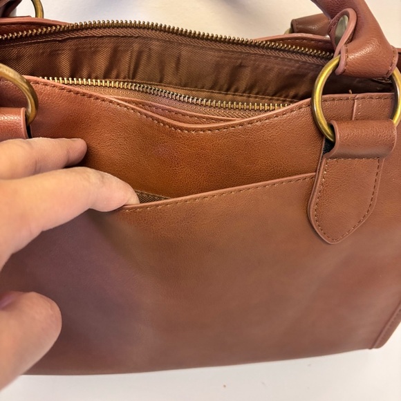 Frye & Co. Faux Leather Satchel Crossbody Bag Women - Picture 15 of 15